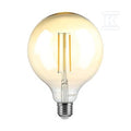 Żarówka LED V-TAC 8W filament E27 kula glob G125 bursztyn ściemnialna 125x173mm VT-2018 2200K 700lm