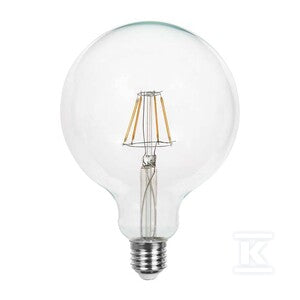 Żarówka LED V-TAC 12W filament E27 kula glob G125 VT-2143 3000K 1521lm
