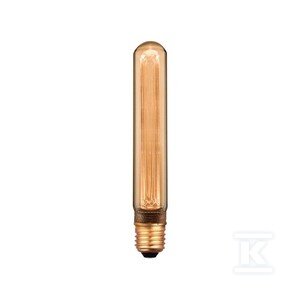 Żarówka LED V-TAC 2W edison retro E27 T30 bursztynowa 30x185mm VT-2162 1800K 65lm