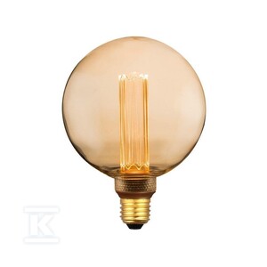 Żarówka LED V-TAC 4W edison retro E27 G125 bursztynowa 125x164mm VT-2195 1800K 200lm