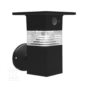 Kinkiet ogrodowy solarny V-TAC 5.5W LED IP54 czarny VT-1169 3000K 250lm 3 lata gwarancji