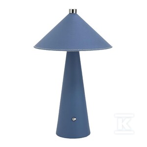 Lampka biurkowa nocna V-TAC 3W LED 33cm CCT ładowanie USB-C ściemnianie niebieska skóra VT-10117 3000K-6000K 240lm