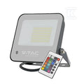 Naświetlacz LED V-TAC 50W czarny IP65 pilot VT-44053 RGB+6500K 4000lm