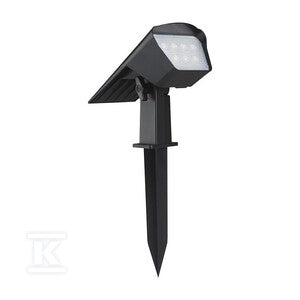 Oprawa ogrodowa 2w1 wbijana ścienna LED V-TAC solarna 1.3W IP65 VT-10183 3000K-4000K-6500K 100lm 3 Lata gwarancji