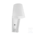 Oprawa LED V-TAC 2W COB CREE kinkiet biały hotel łóżko USB+USB C klosz VT-80062-W 3000K 60lm