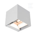 Oprawa ścienna solarna V-TAC 9W LED COB biała kostka 15x15cm IP65 czujnik ruchu VT-409CCT 3000K-4000K-5000K 800lm