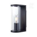 Oprawa ścienna elewacyjna loft V-TAC 1xE27 IP44 czarny MAT VT-81040