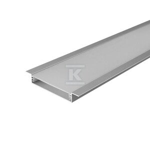 Profil aluminiowy anodowany wpuszczany V-TAC 2mb klosz mleczny 2000x49,8x9.8mm VT-71004 5 lata gwarancji