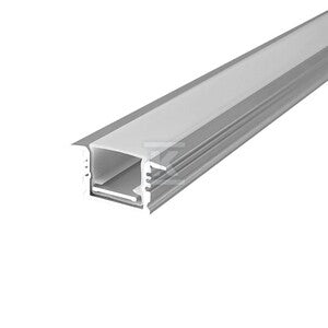 Profil aluminiowy anodowany wpuszczany V-TAC 2mb klosz mleczny 2000x17,7x13mm VT-71006 5 lata gwarancji