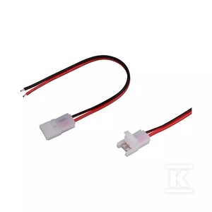 Konektor złączka taśm LED V-TAC z przewodami do taśm i pasków LED gęste i zwykłe 8mm