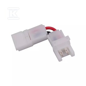 Konektor złączka taśm LED V-TAC L kątowa 90st do taśm i pasków LED gęste i zwykłe 8mm