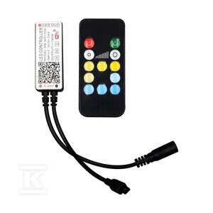 Sterownik taśm V-TAC LED CCT mono jednokolorowy 12V/24V WI-FI+RF radiowy 24 przyciski VT-2427