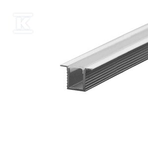 Profil aluminiowy anodowany wpuszczany V-TAC 2mb klosz mleczny VT-8137
