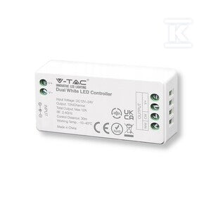 Kontroler sterownik ściemniacz V-TAC mono jednokolorowy 12A 12V-144W 24V-288W VT-2431