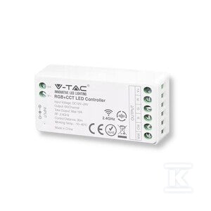 Kontroler sterownik ściemniacz V-TAC RGBW 12A/MAX 12V-144W 24V-288W VT-2434