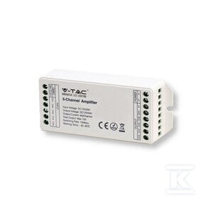 Wzmacniacz V-TAC 5 kanałowy 15A/MAX 12V-180W 24V-360W VT-2435