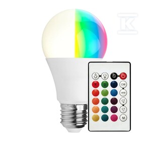 Żarówka LED V-TAC 8,5W E27 A60 pilot VT-2229-N-1 RGB+4000K 806lm