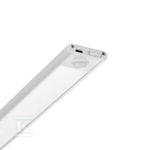 Oprawa podszafkowa V-TAC 1,5W LED srebrna czujnik ruchu ładowanie USB 30cm VT-814 4000K 110lm
