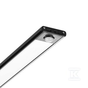 Oprawa podszafkowa V-TAC 2W LED czarna czujnik ruchu ładowanie USB 40cm VT-8142 3000K 160lm