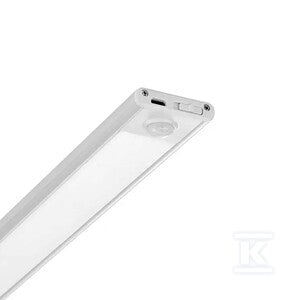 Oprawa podszafkowa V-TAC 2W LED srebrna czujnik ruchu ładowanie USB 40cm VT-8142 3000K 160lm