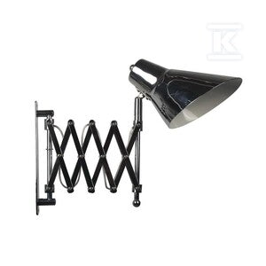Lampa ścienna V-TAC rozciągana sprężyna czarny+chrom E27 VT-7702 5 lat gwarancji