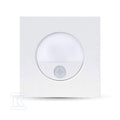 Oprawa schodowa 3W LED V-TAC biała czujnik ruchu 230V VT-8035 4000K 100lm