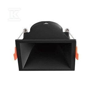 Oczko V-TAC GU10 wpuszczane głębokie kwadrat czarne VT-927 3 lata gwarancji