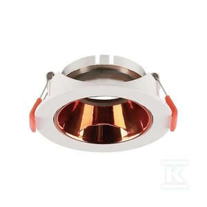 Oczko V-TAC GU10 wpuszczane okrągłe białe/miedziane VT-931 3 lata gwarancji
