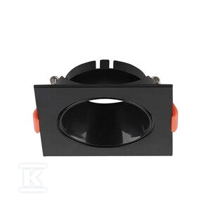 Oczko V-TAC GU10 wpuszczane kwadrat czarne/czarne VT-932-B 3 lata gwarancji