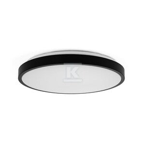 Plafon V-TAC 24W LED SAMSUNG CHIP okrągły 30cm natynkowy IP44 czarny VT-8624B 4000K 2500lm 5 lat gwarancji