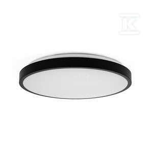 Plafon V-TAC 36W LED SAMSUNG CHIP okrągły 35cm natynkowy IP44 czarny VT-8630B 4000K 3820lm 5 lat gwarancji