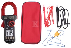 Miernik cęgowy do instalacji PV BM198PV 2000A AC/DC TRMS,1500V DC,VFD,USB,CAT III 1500V