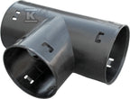 Trójnik drenarski PVC DN/OD 80x50/90, kolor czarny