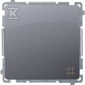 Simon Basic Łącznik krzyżowy (moduł) 10AX, 250V~, zaciski śrubowe, srebrny mat