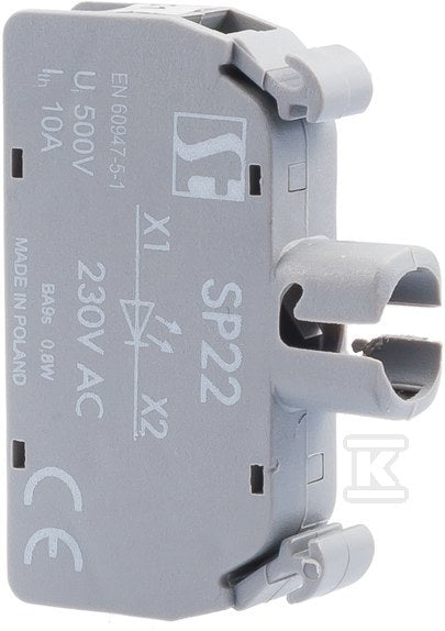 OPRAWA LAMPKI BA9S (BEZ ŹRÓDŁA ŚWIATŁA) STANDARD - LED 230VAC BA9S SP22-1435\R05