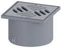 Nasada z ABS, z kratką 120x120 ze stali nierdzewnej V2A, system 125
