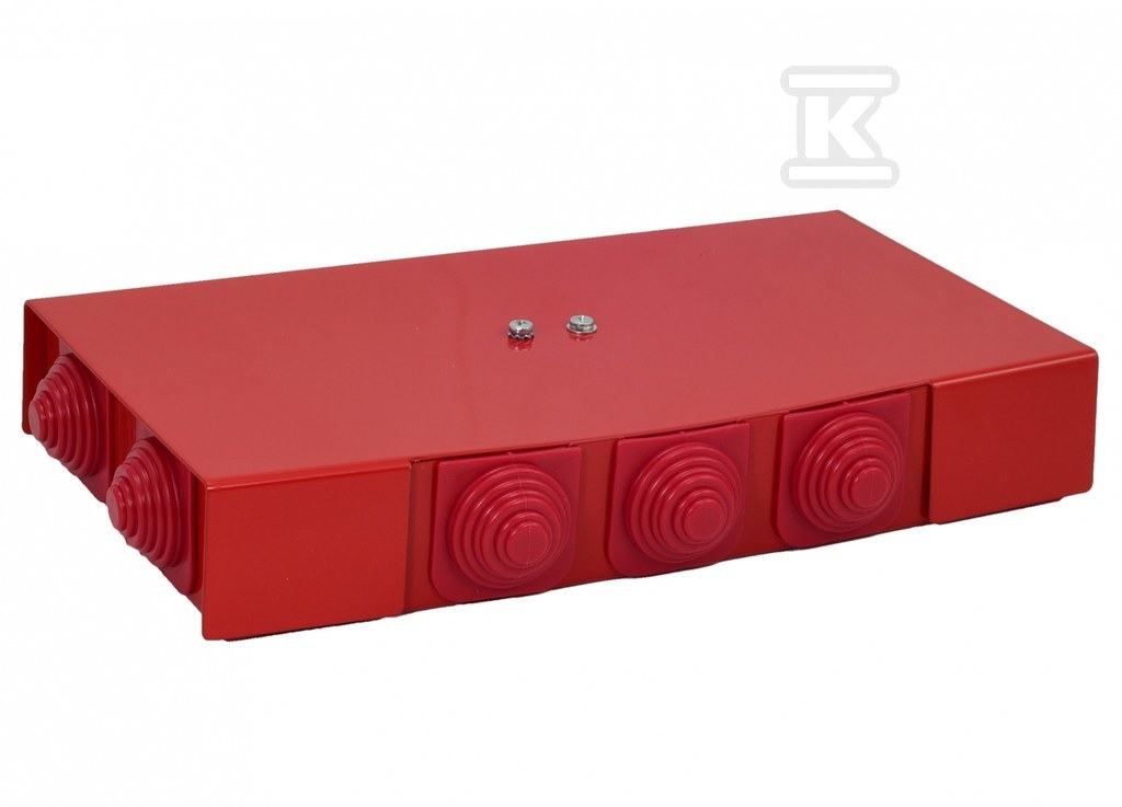 Puszka przeciwpożarowa, prostokątna, E90, z bezpiecznikiem 0,375A, 2x3x4mm2, 166x88x30 mm, PIP-2AN B2x3x4