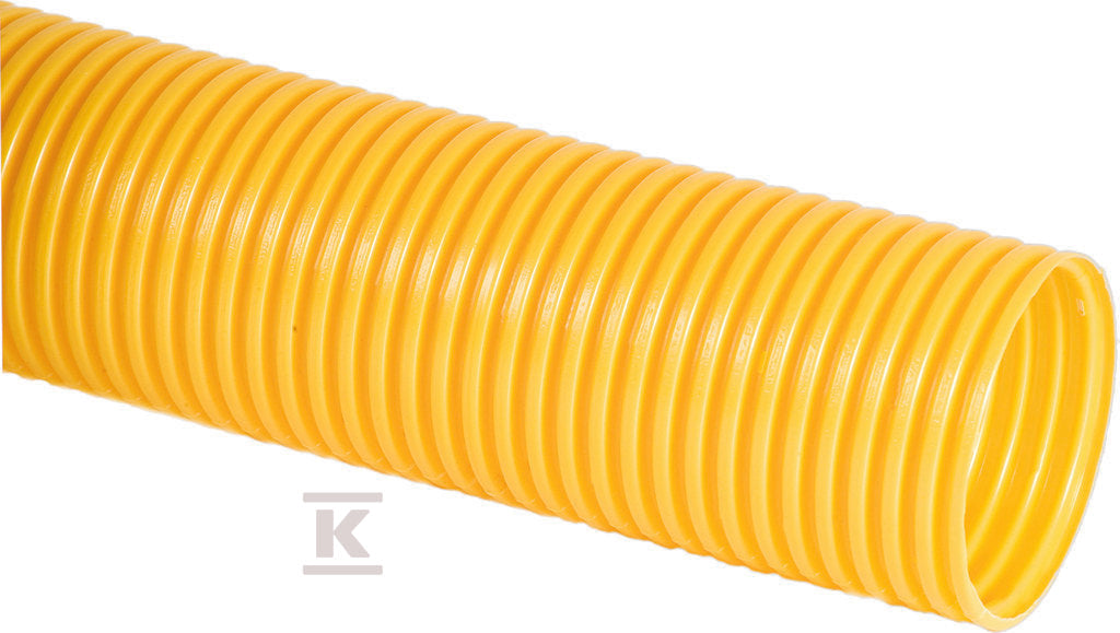 Rura drenarska PVC DN/OD 100x91, zwój 50m, SN4, typ UP (bez otworów perforacyjnych), falista, kolor żółty