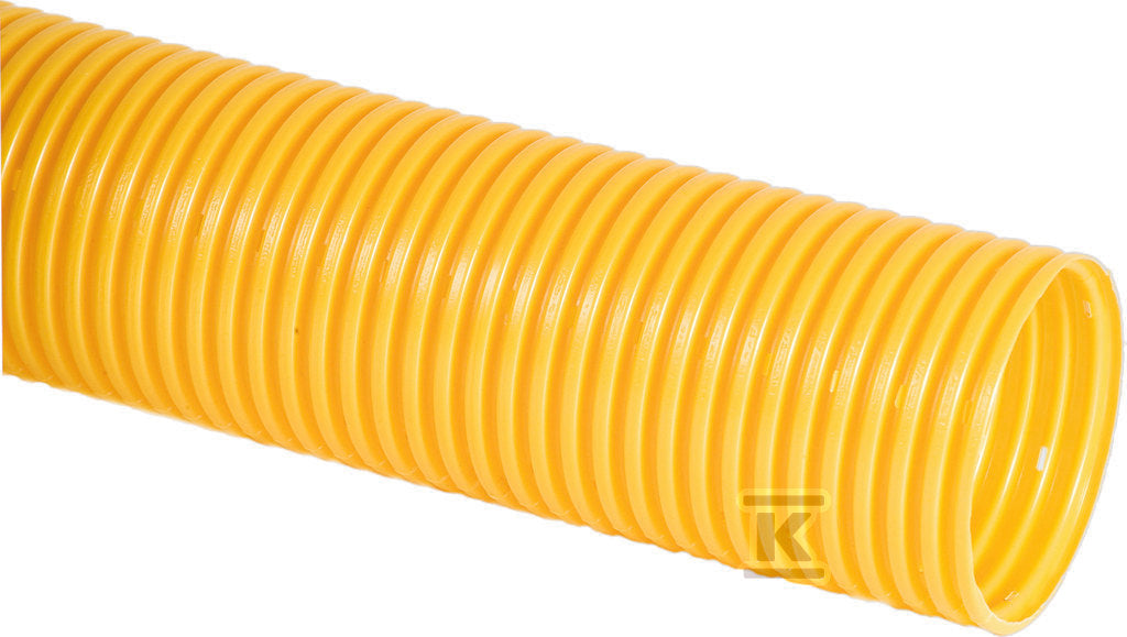 Rura drenarska PVC DN/OD 125x113, zwój 50m, SN4, typ TP (w pełni sącząca, otwory perforacyjne na całym obwodzie), falista, kolor żółty