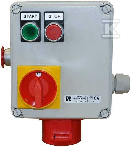 ZESTAW ROZRUCHOWY ŁK16R-2.826,2,2KW,WTYCZ.TABL.16A/3P+N+PE RZ01\R115