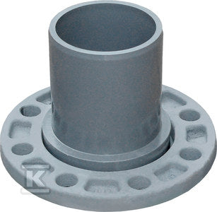 Tuleja ciśnieniowa kielichowa PVC 90x80 PN10 FNP (z luźnym kołnierzem, bez uszczelki) popiel