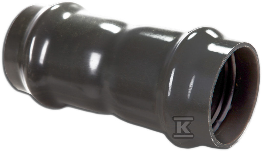 Złączka ciśnieniowa dwukielichowa PVC 280 PN10 popiel