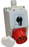 ZESTAW ODBIORCZY O-I/16A,3P+N+PE,DŁAW.M25 POKR.ZAM.CZERW. ZO02\R211ZC
