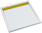 Brodzik kompozytowy 3.4226-M/Z/G Stabilsound Plus 90x90x4,5 cm "Ajax G&W", kwadratowy