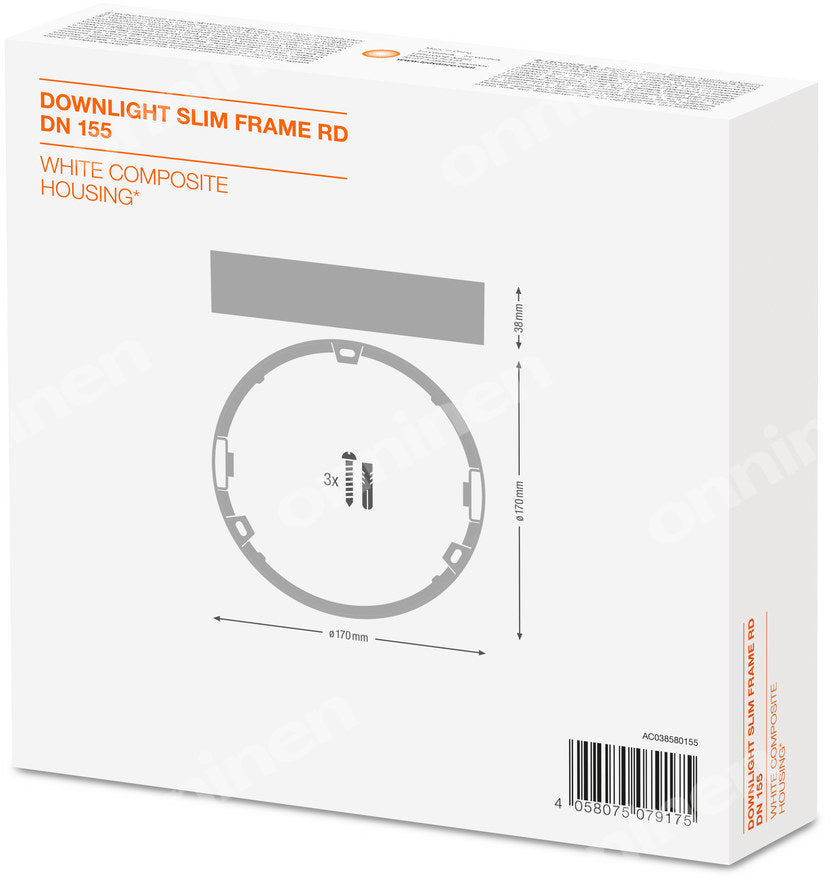 Oprawa LED Downlight Slim Frame Dn155 Wt Ledv