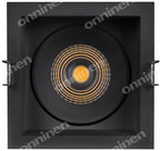 Reflektor obrotowy Square Dk Adj 8W/3000K Fl Bk Ledv