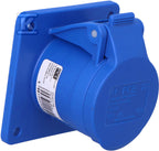 Gniazdo tablicowe proste 16A 2P+Z 230V 75x75mm IP44/54