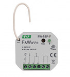 Radiowy pojedynczy przekaźnik bistabilny - montaż din 85÷265v ac/dc, multifunkcyjny, na szynę din FW-R1D-P