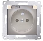 Przycisk "dzwonek" z podświetleniem LED 10 AX, złoty mat Simon54
