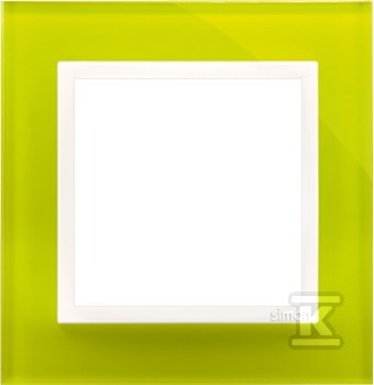 Ramka 1-krotna Nature-Szkło, LIMONKOWY SORBET, IP20/IP44' ('IP44-zastosować uszczelkę DUN1), SIMON54 NATURE